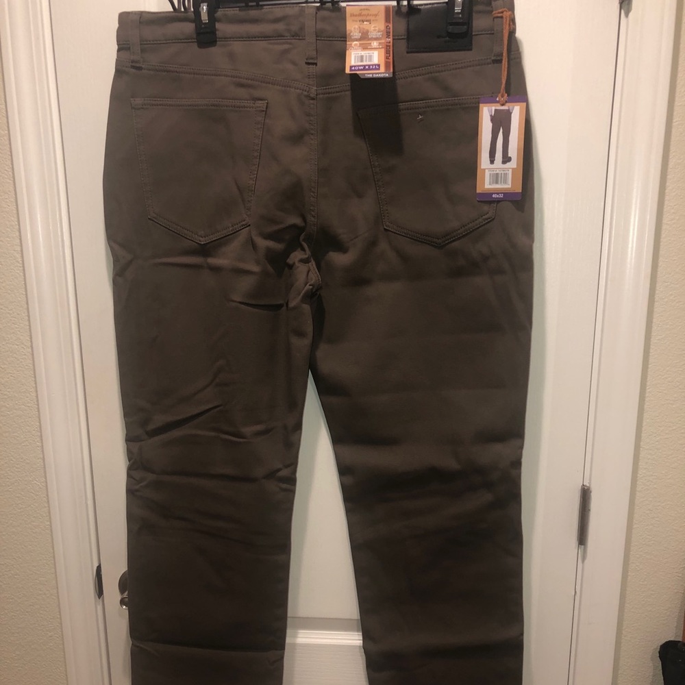 WEATHERPROOF Brown-beige Jeans Fleece Lined 40x32